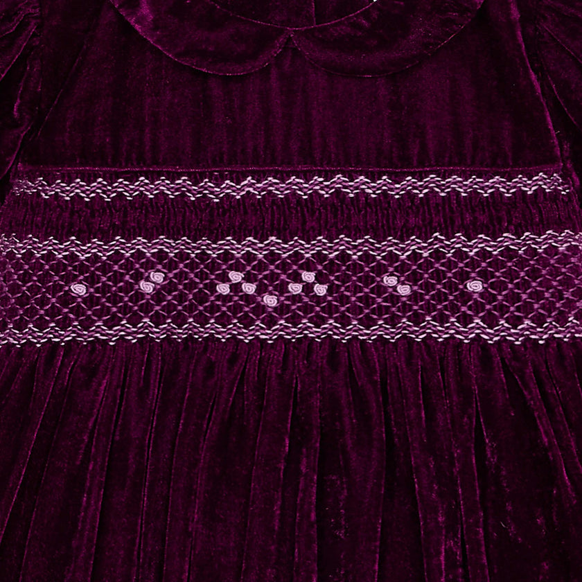 Smocked Girls Party Dress Janey