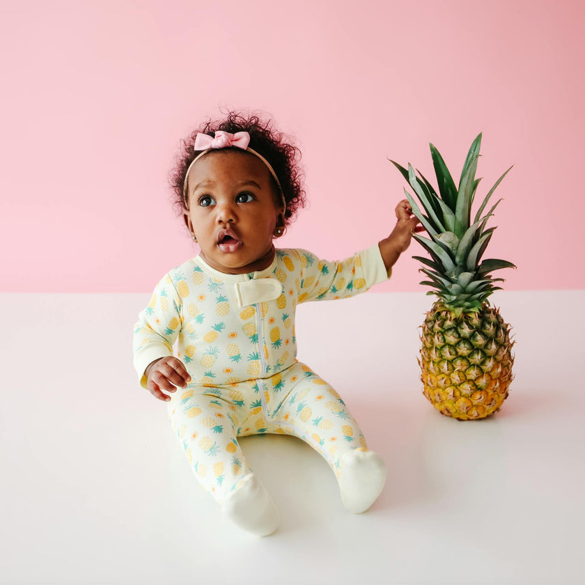 Pineapple Print Footie