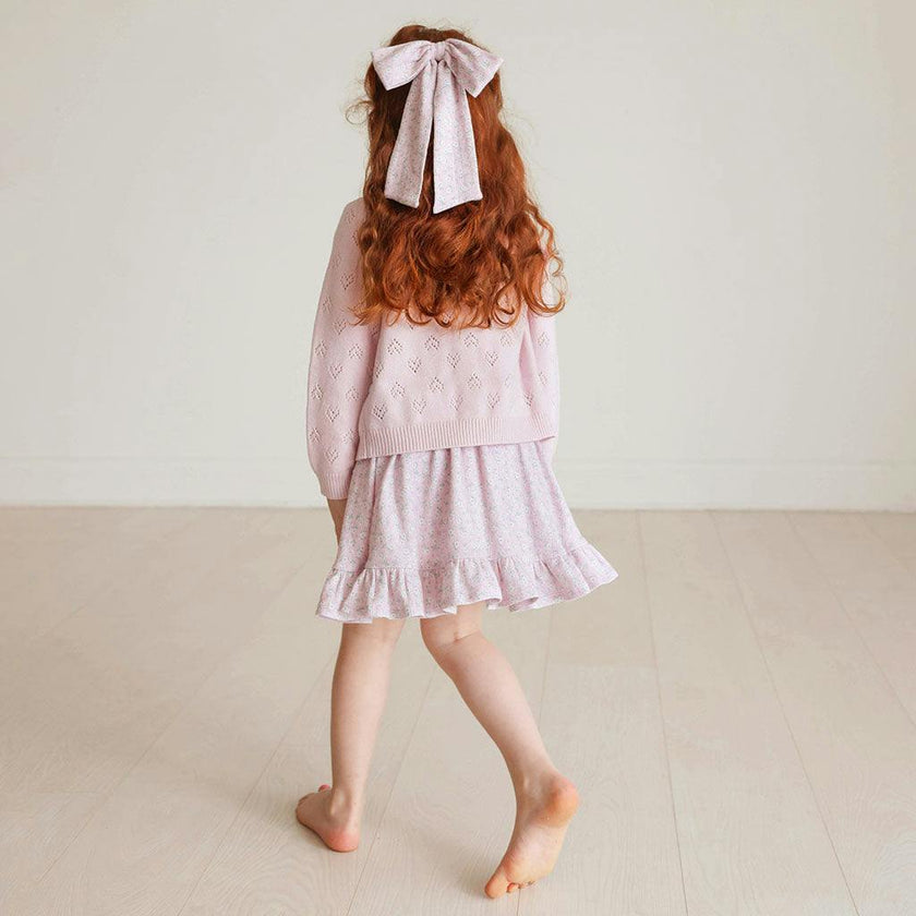 Icing Pink Pointelle Cardigan