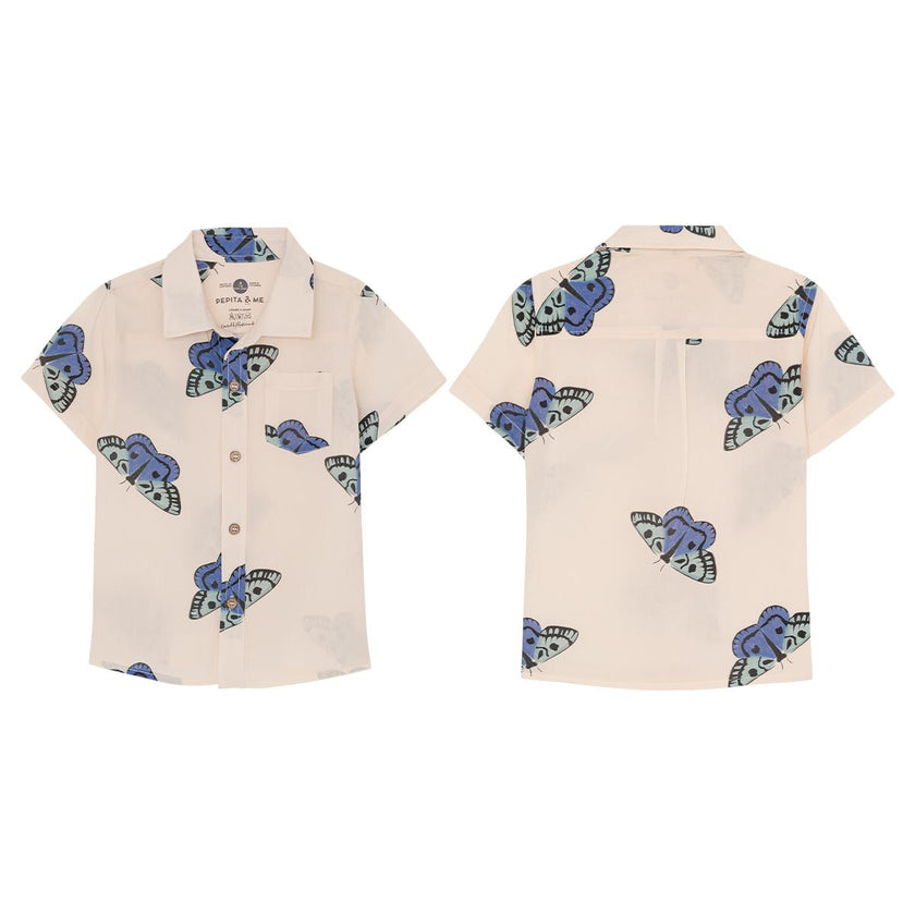 POLILLA AZUL - GUAYABERA