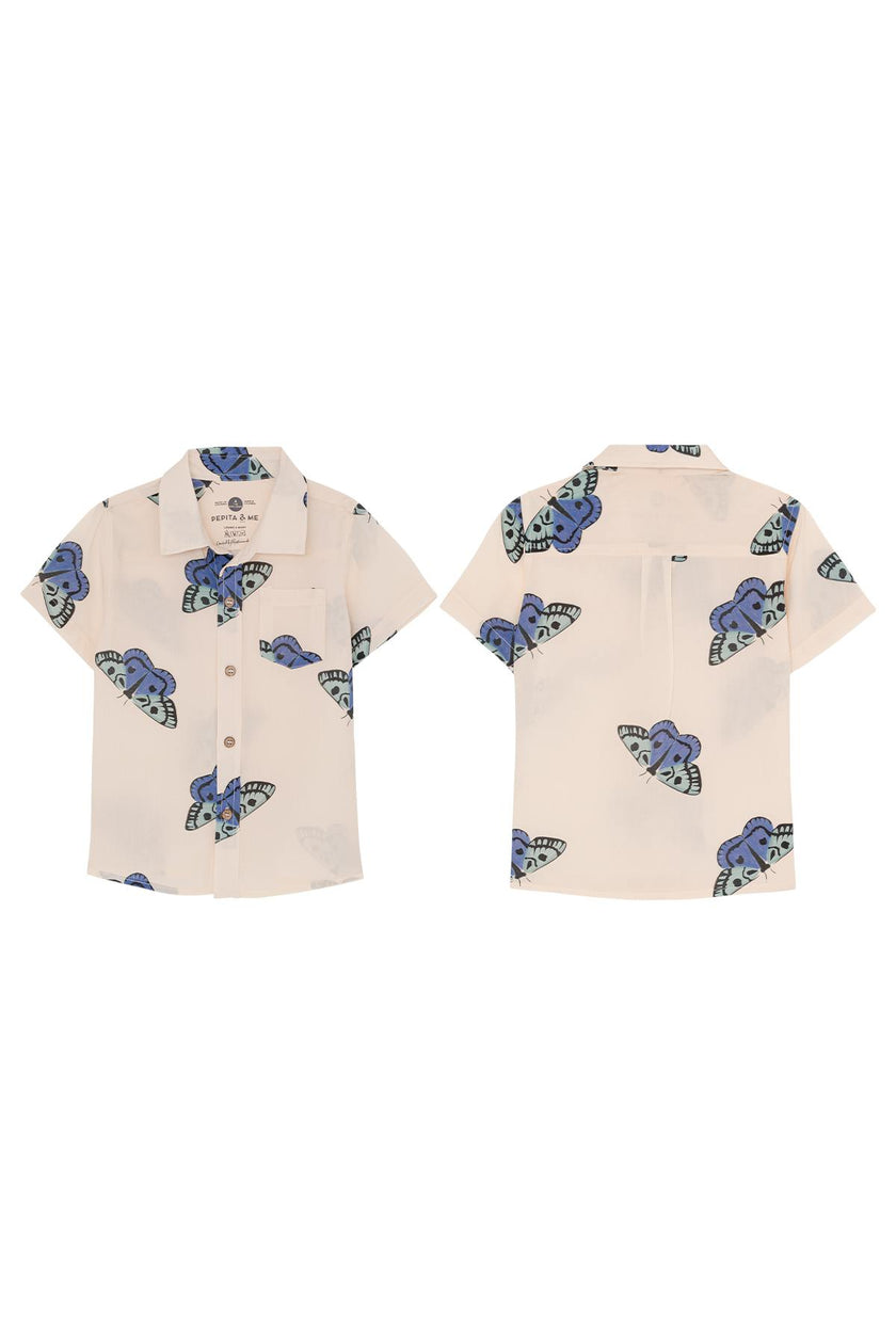 POLILLA AZUL - GUAYABERA