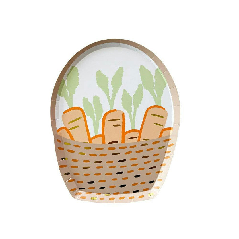 Springtime Garden Carrots Basket Small Plates