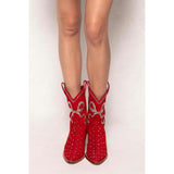 Channing Bootie in Red