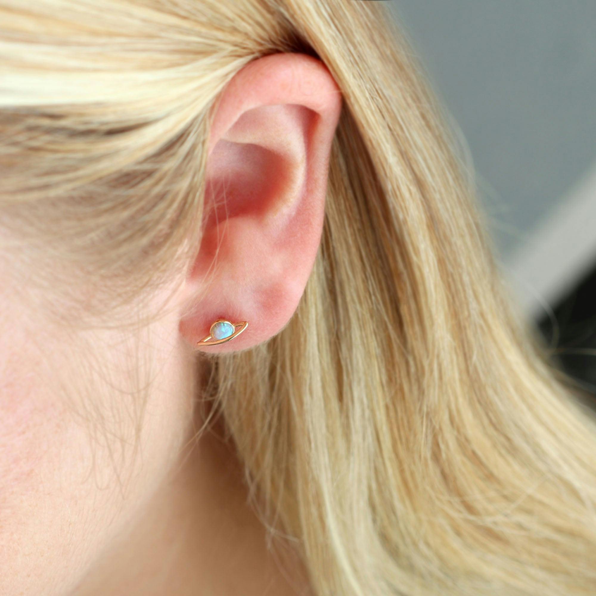 Saturn Stud Earrings