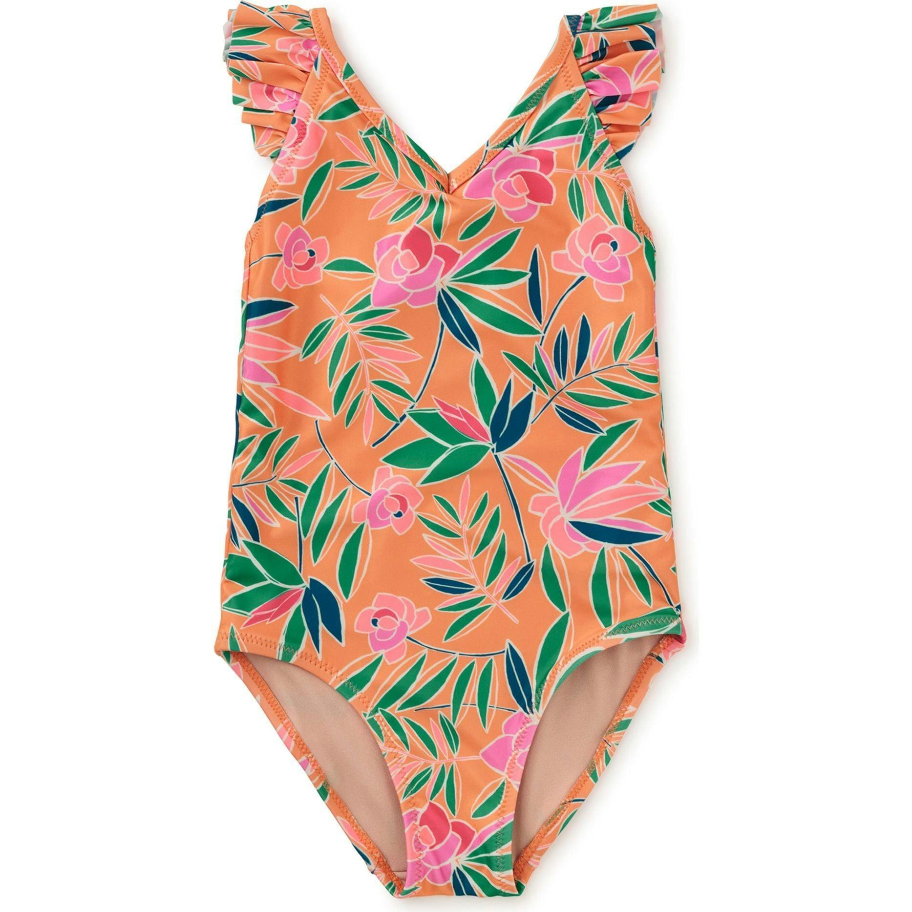 Ruffle One-Piece Swimsuit, Multi