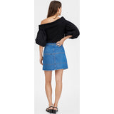 Women's Short Hudie Skirt, Blue