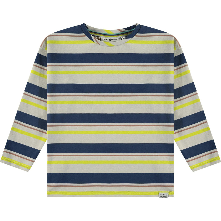 Striped Long Sleeve Pullover T-Shirt