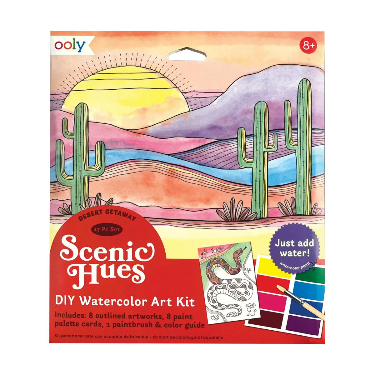 Scenic Hues DIY Watercolor Art Kit - Desert Getaway