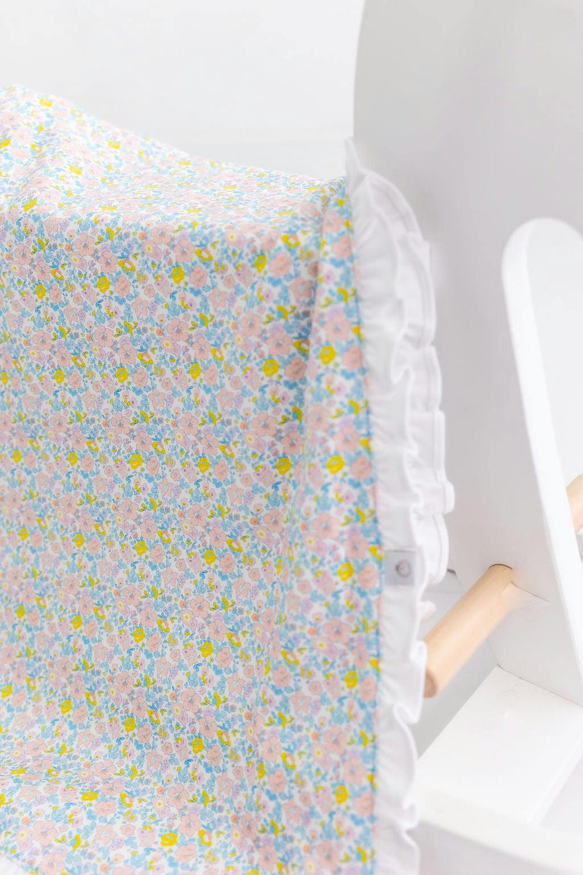 Roller Pups Girl Pima Cotton Baby Blanket