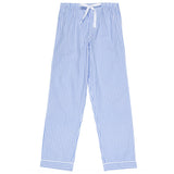 Women's Braddock Classic PJ Pants - Blue Stripe Organic Cotton Poplin