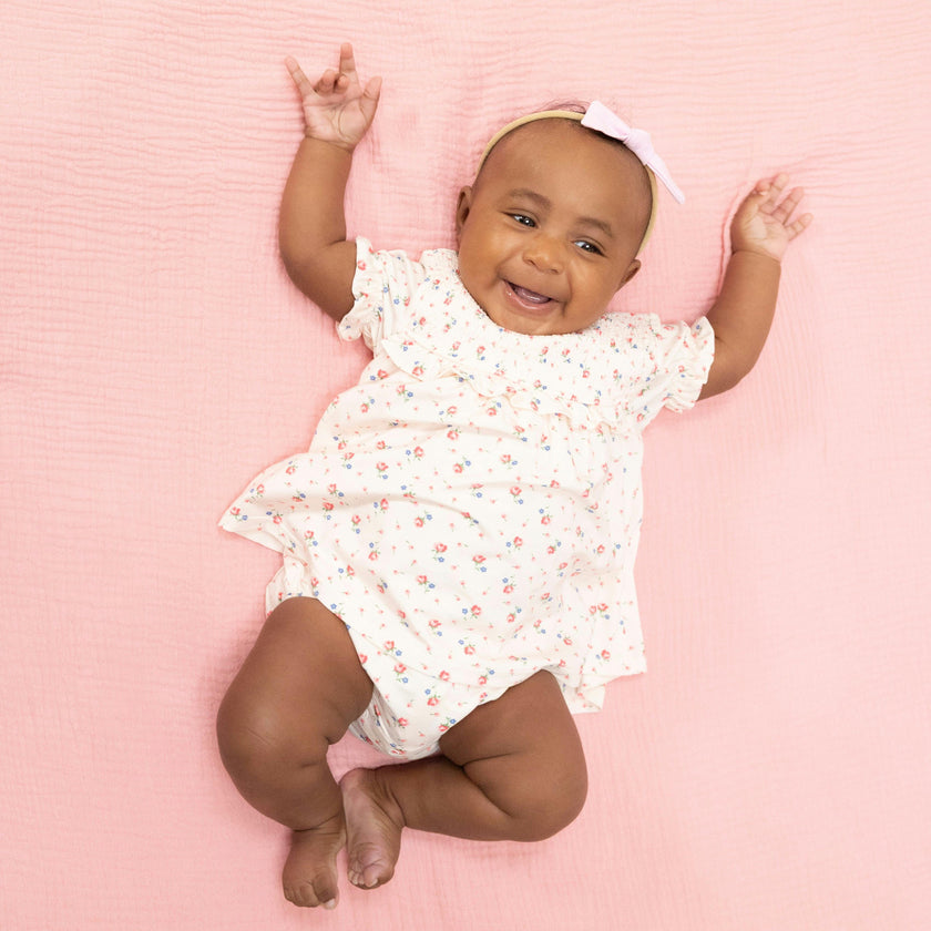 Joli Rosette - Smocked Ruffle Bubble with Skirt