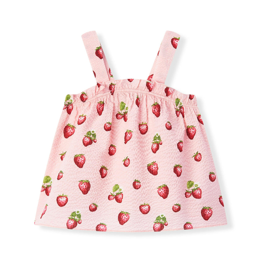 Strawberry Ruffle Tank and Pant Set