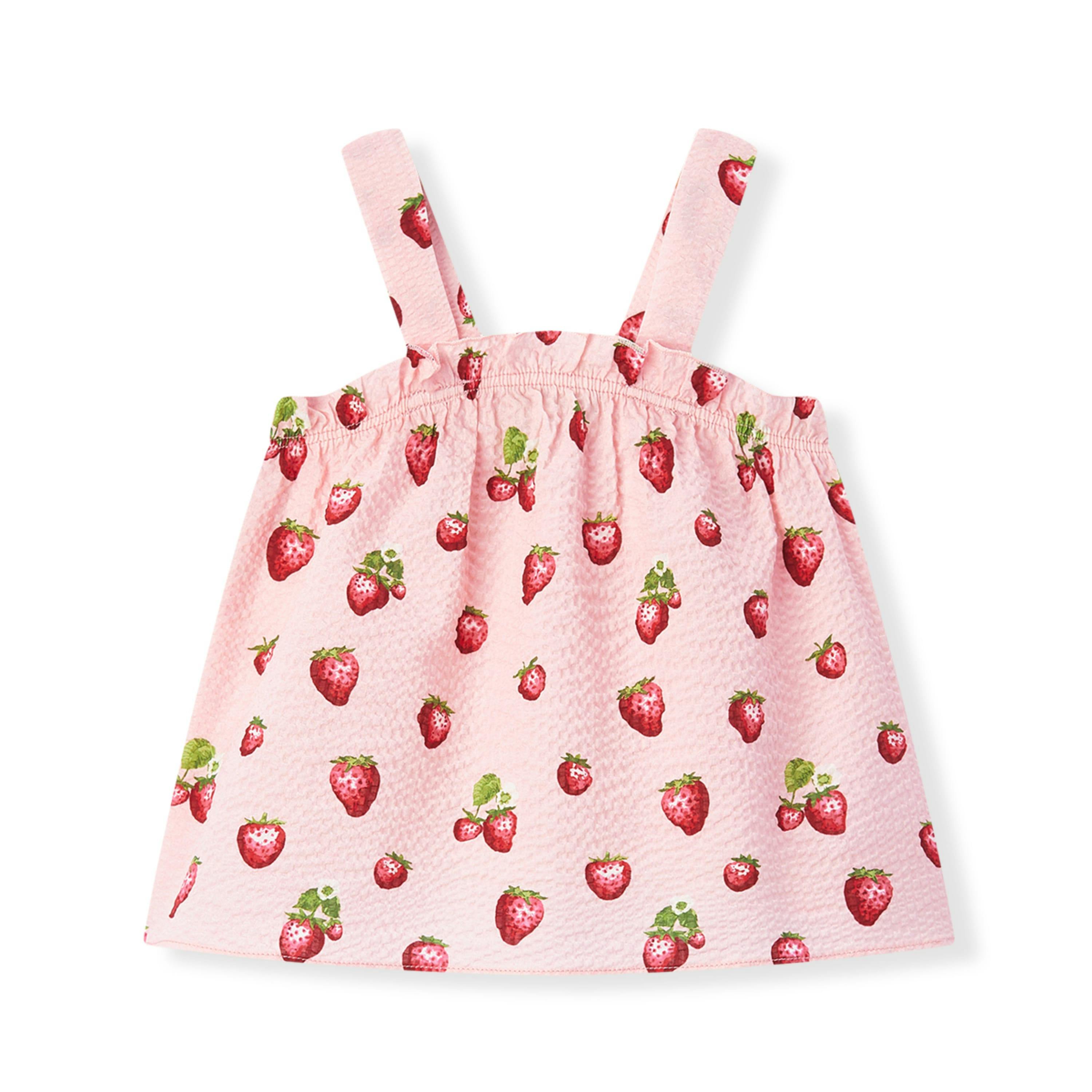Strawberry Ruffle Tank and Pant Set