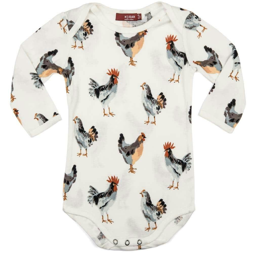 Organic Cotton Long Sleeve One Piece