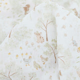 Cotton Muslin Swaddle Blanket 3 Pack - Woodland Friends