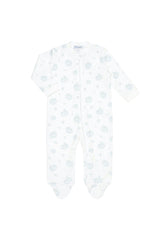 Blue Pumpkin Patch Zipper Footie
