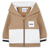 Baby Boys Beige Logo Tracksuit Set