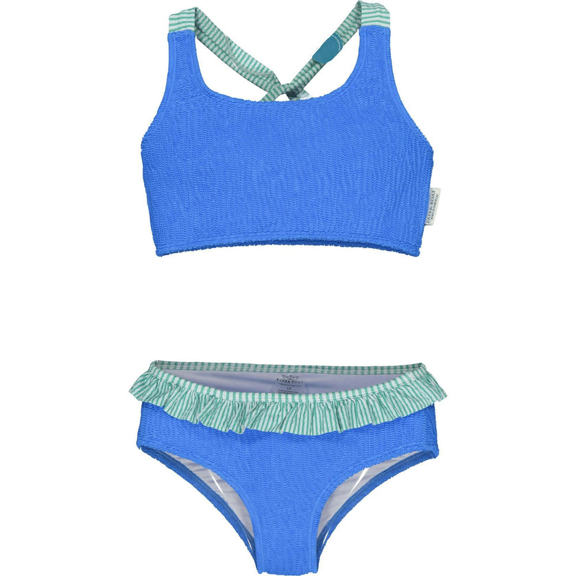 Blue Waves Textured Set, Blue
