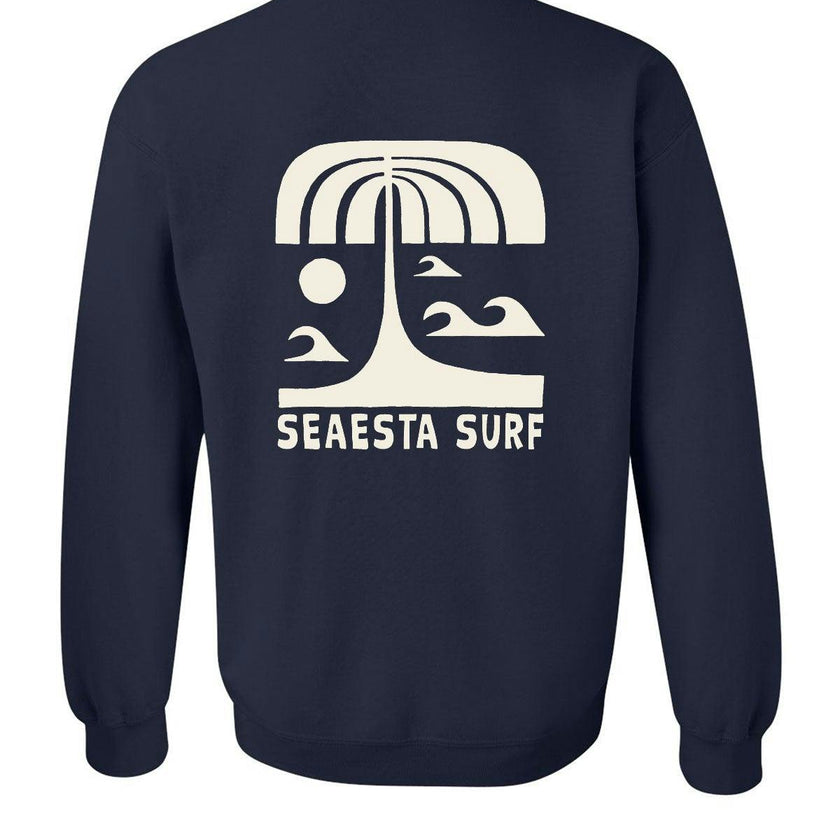Navy Palm Crew Sweatshirt / Youth