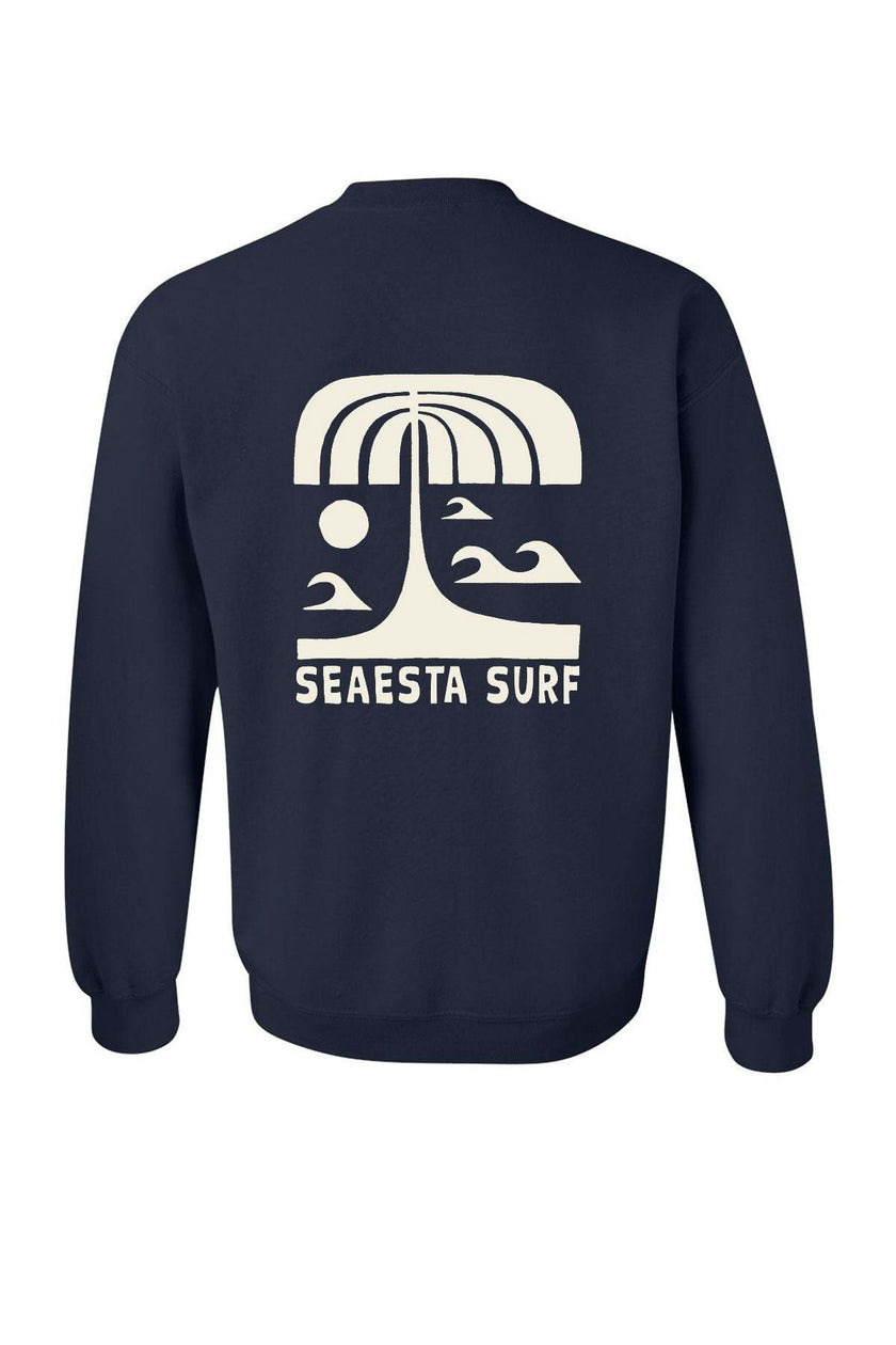Navy Palm Crew Sweatshirt / Youth