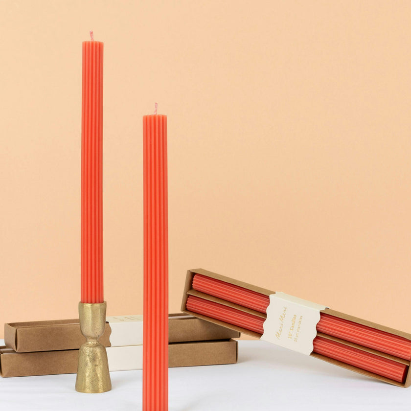 Coral Table Candles