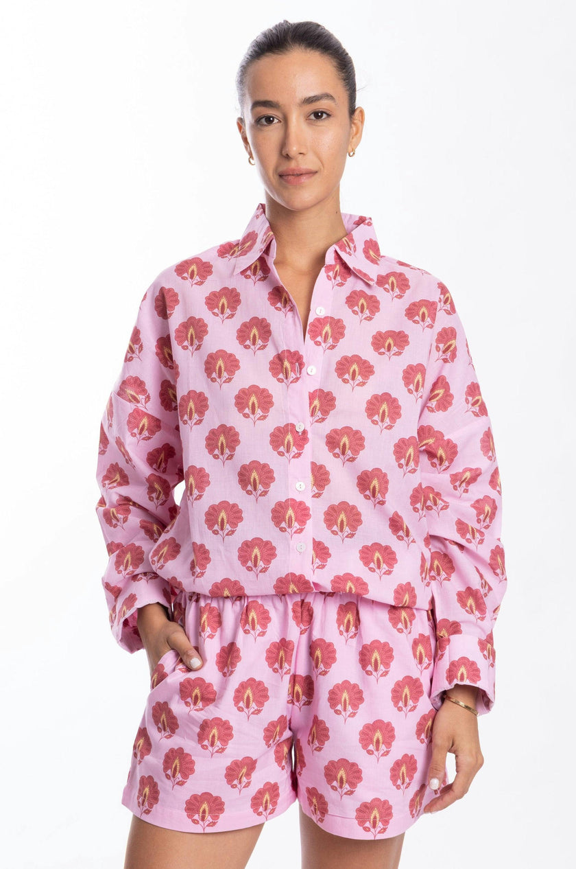 Robi Shorts in Deep Pink
