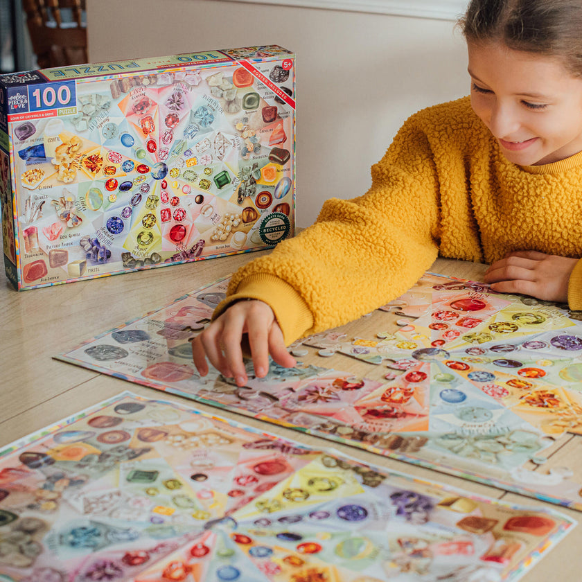 Love Of Crystals & Gems - 100 Piece Puzzle