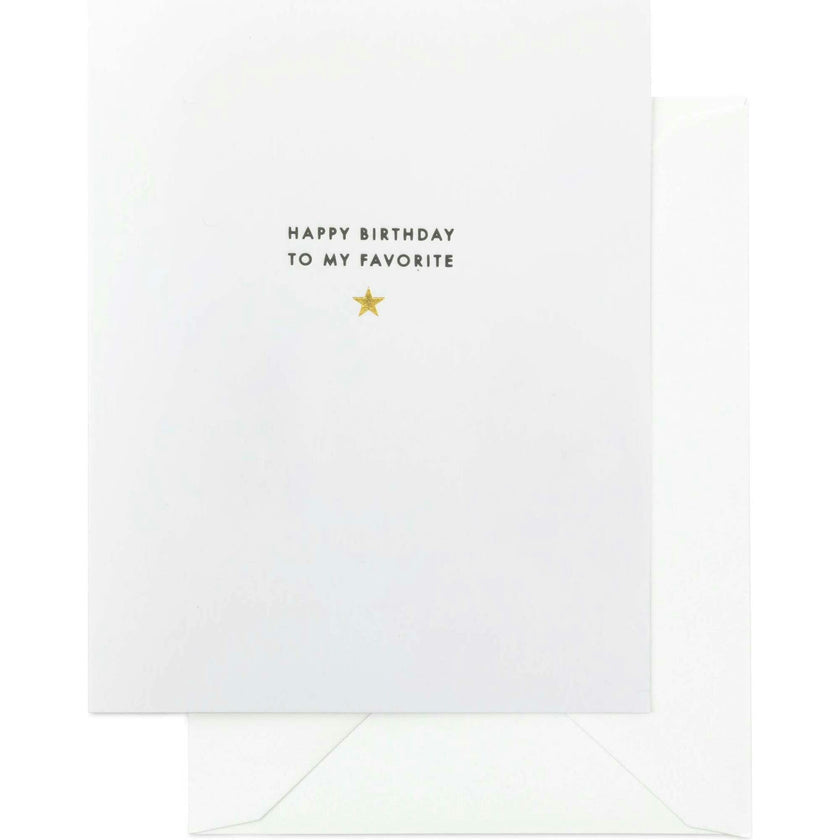 To My Favorite Card