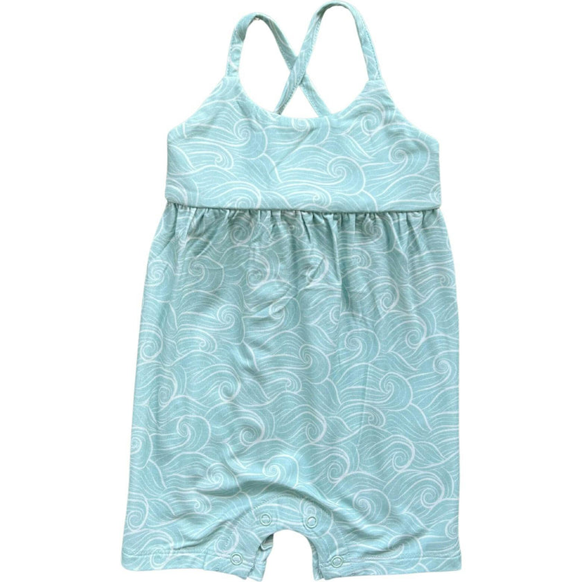 Girl's Tie-Back Romper Retro Shades