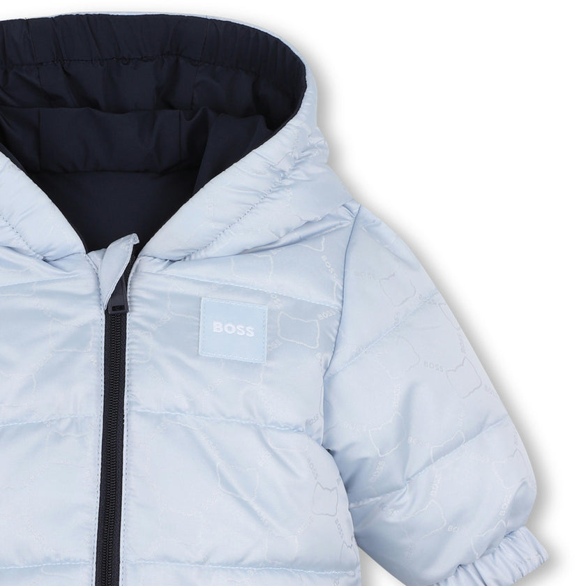 Pale Blue Baby Puffer Jacket
