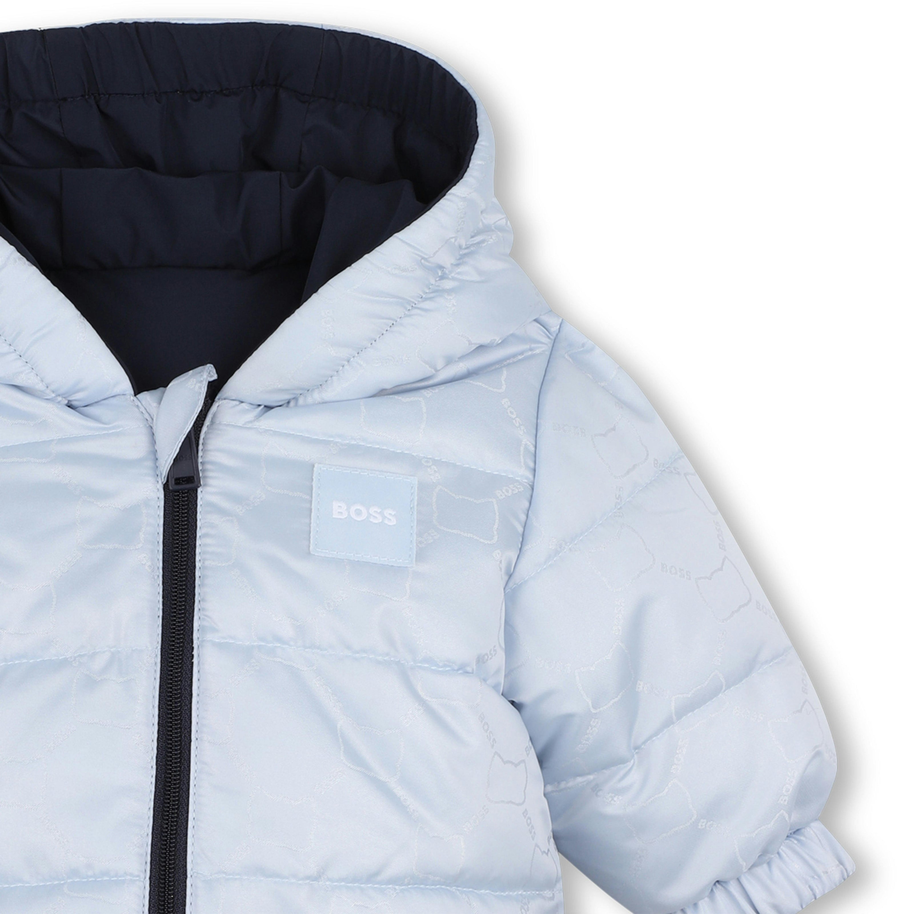 Pale Blue Baby Puffer Jacket