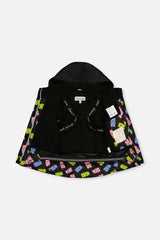 Two Piece Play Snowsuit Black Gummy Bear Print