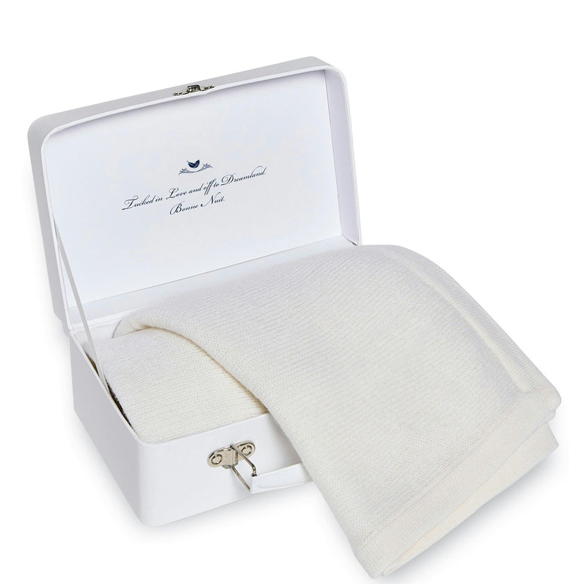 Cashmere Baby Blanket in Ivory