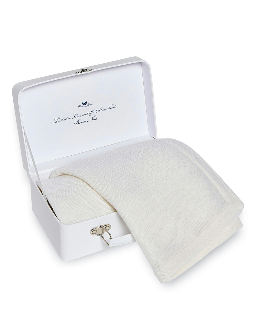 Cashmere Baby Blanket in Ivory