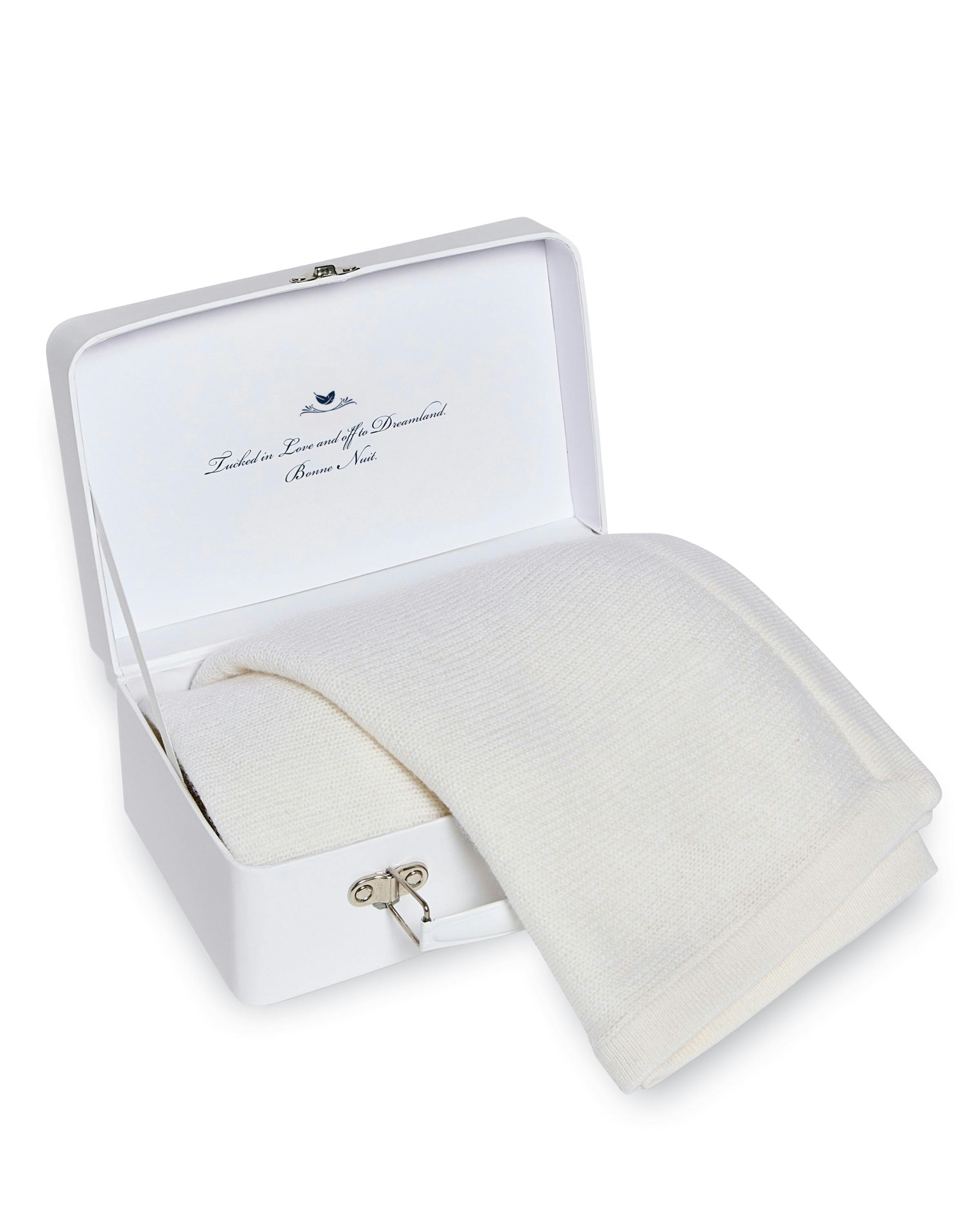 Cashmere Baby Blanket in Ivory