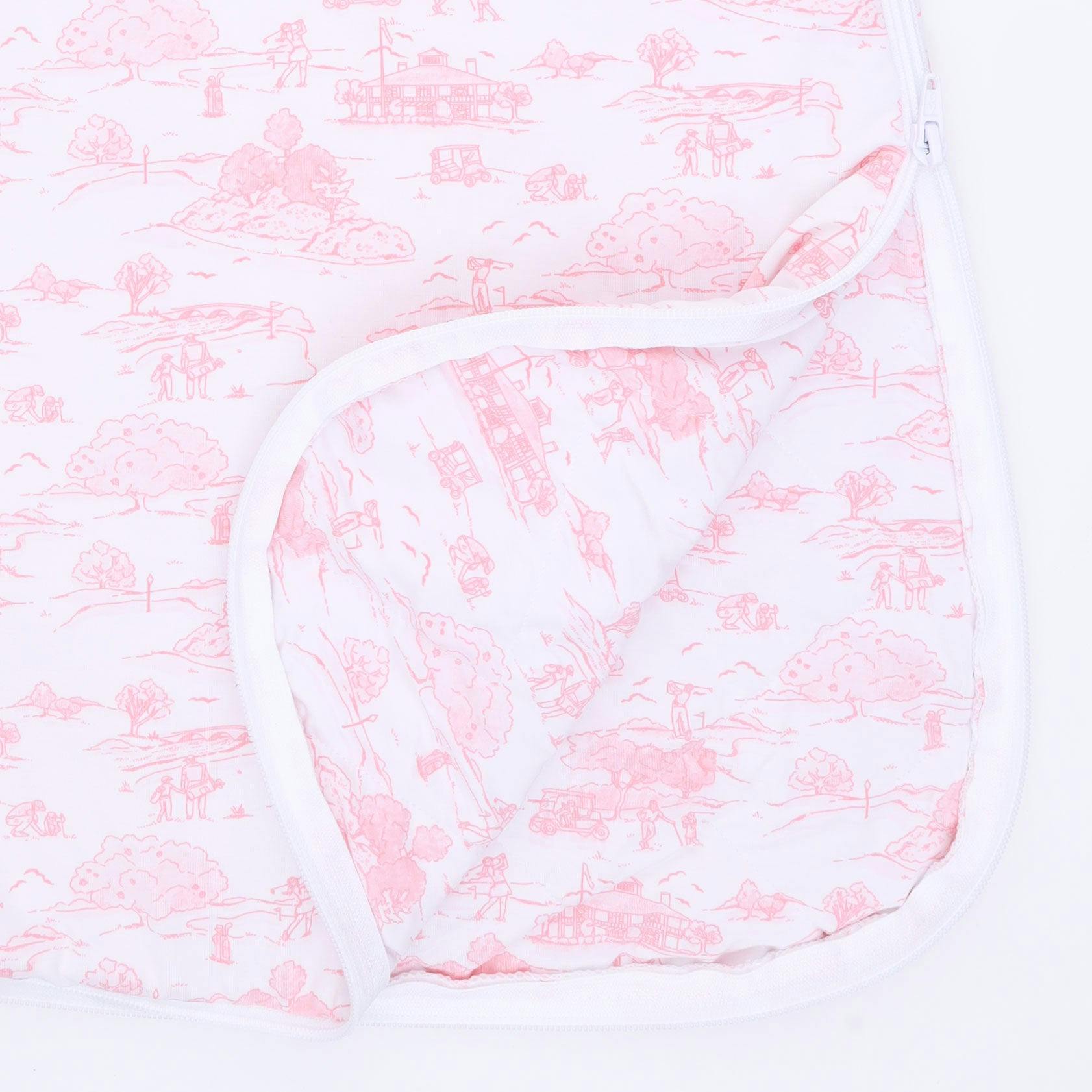 Golf Toile Pink - Sleep Bag