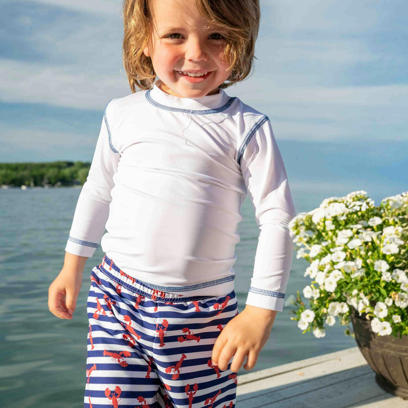 Lobster Print Swim Trunk
