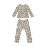 Light Gray Panda Cotton Pajama Set