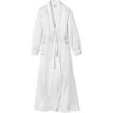 Women's Silk Long Robe in Navy