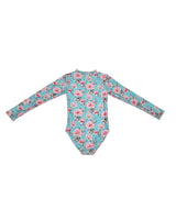 Long Sleeve Zip One Piece Swimsuit