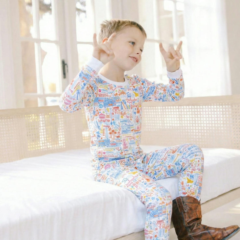 Nashville Two Piece Kids Pajamas