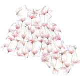 Round Neck 2-Layered Dress With Matching Bloomers