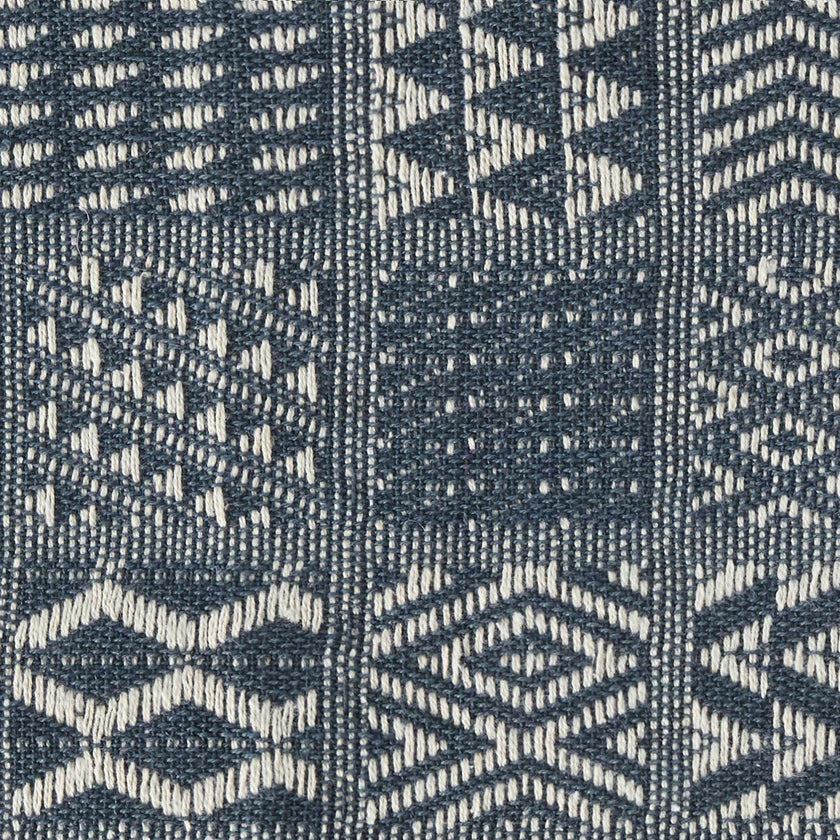 Artisan Hand Loomed Placemat - Indigo Blocks - 14" x 19"- Set of 4
