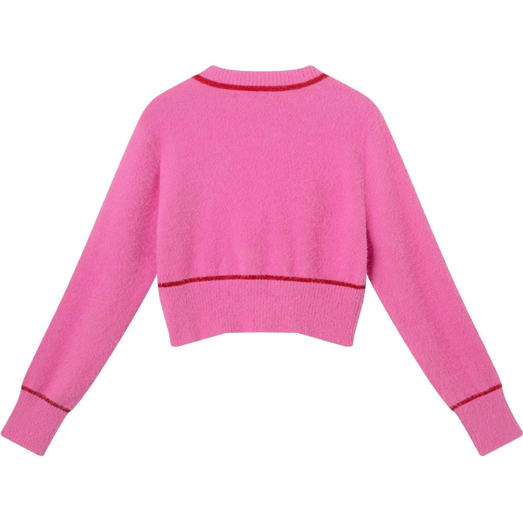 Big Kids Cardigan Sweater W/Bow