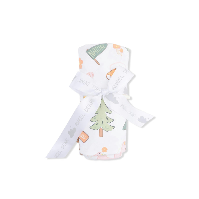 Camping Pink - Swaddle Blanket