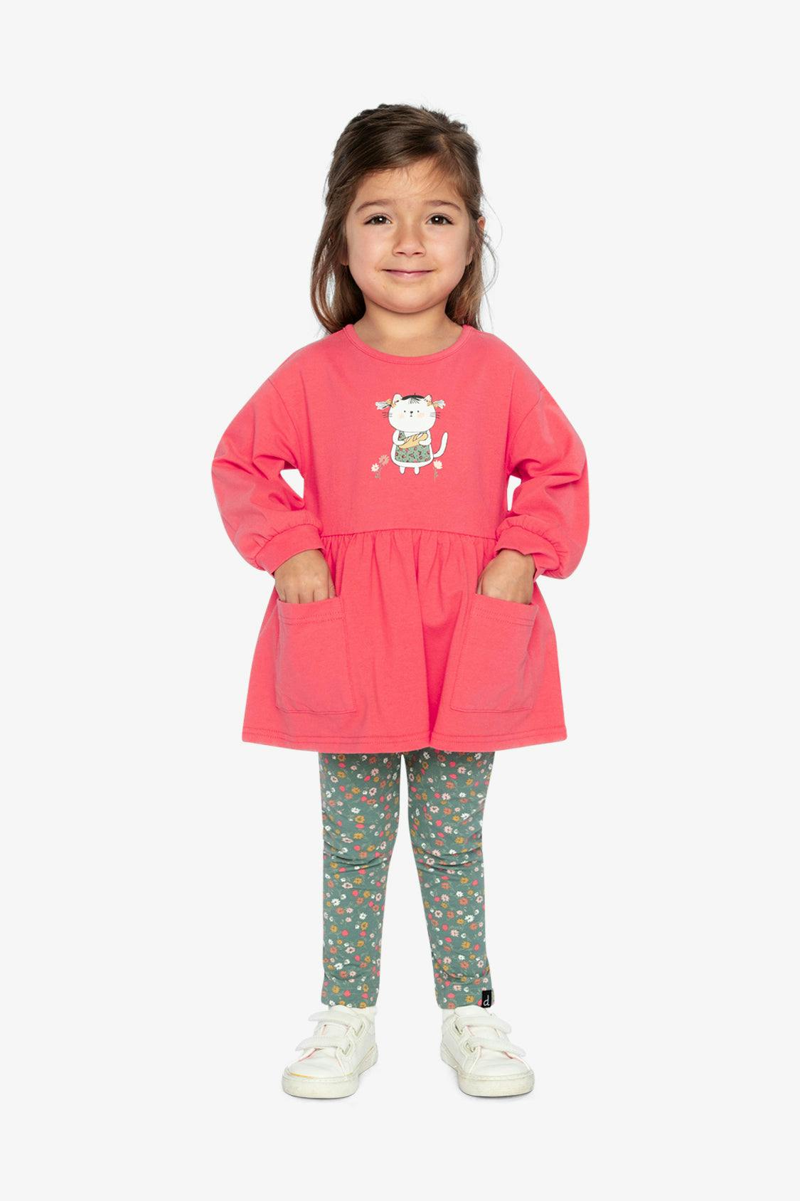 Organic Cotton Tunic Coral Pink