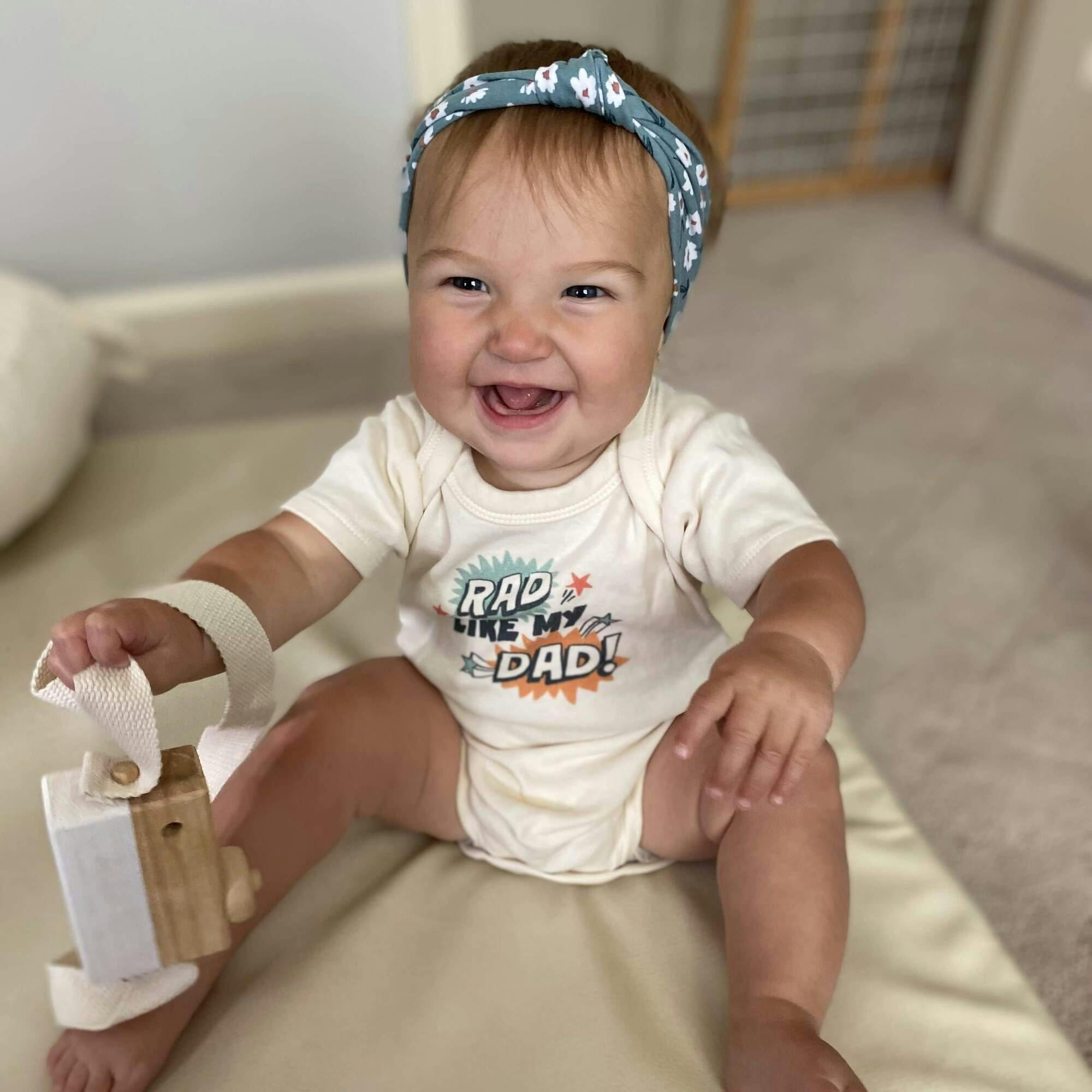 graphic bodysuit | rad like dad explosion