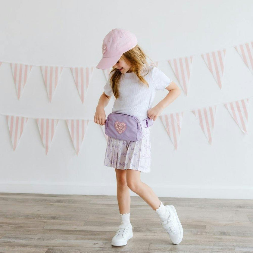 Pearl Heart Patch Belt Bag