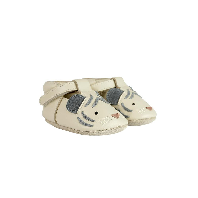 Spark Special Shoes | White Tiger | Cream Leather
