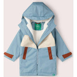 Hazy Blue Recycled Waterproof Robe, Blue